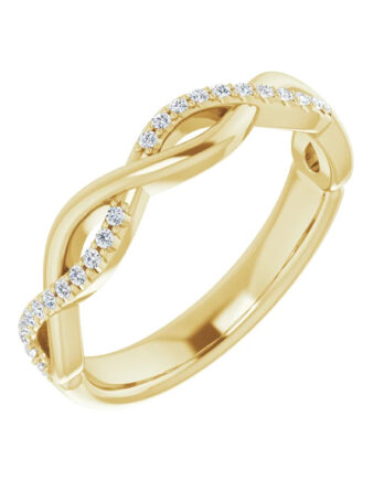 Anniversary Band, Infinity-Inspired Design With Diamond Accent - 122961