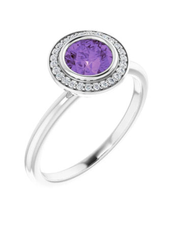 Amethyst and Diamond Ring 71862