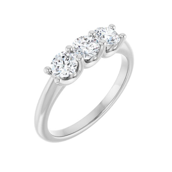 Three-Stone Anniversary Band 123179 - Image 4