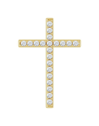 Cross Pendant, With Diamonds - R42337