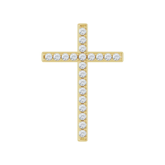 Cross Pendant, With Diamonds - R42337