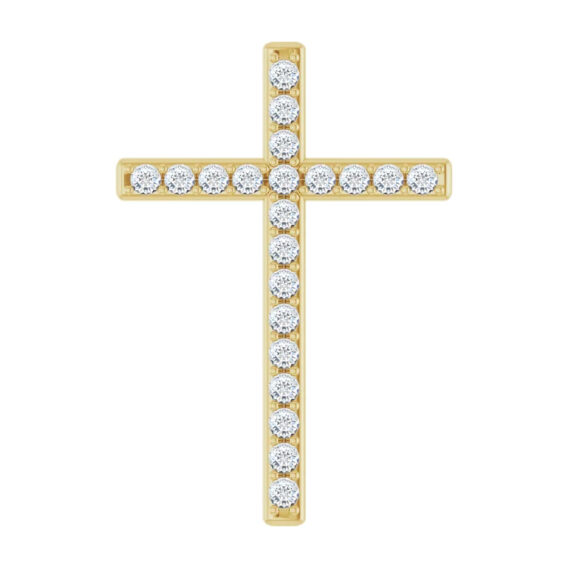 Cross Pendant, With Diamonds - R42337 - Image 2