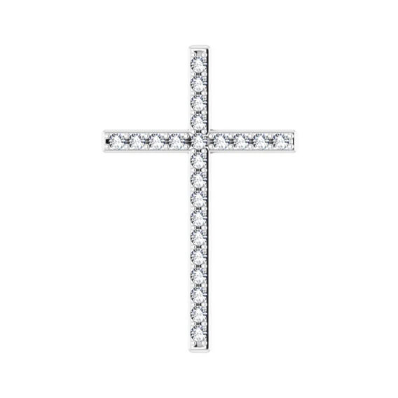 Cross Pendant, With Diamonds - R42337 - Image 13