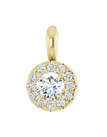 Halo-Style Diamond Pendant 86662