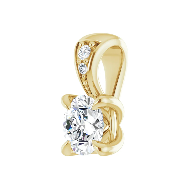 Lab-Grown Diamond Pendant 86803 - POPULAR CHOICE - Image 2