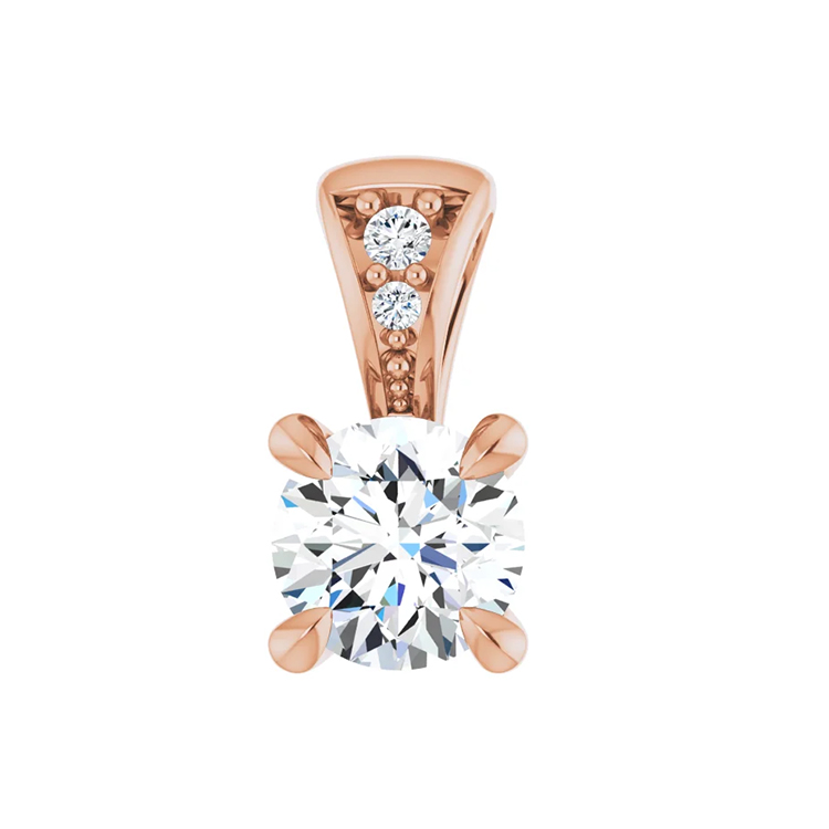 Lab-Grown Diamond Pendant 86803 - POPULAR CHOICE - Image 4