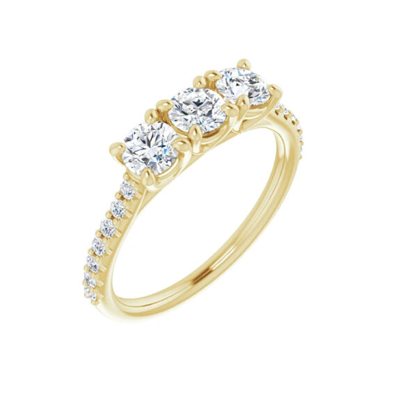 Anniversary Band, Three-Stone Diamond Style - 123589