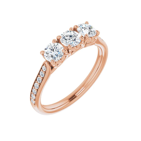 Anniversary Band, Three-Stone Accented Style - 123332 - Image 5