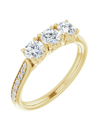 Anniversary Band, Three-Stone Accented Style - 123332