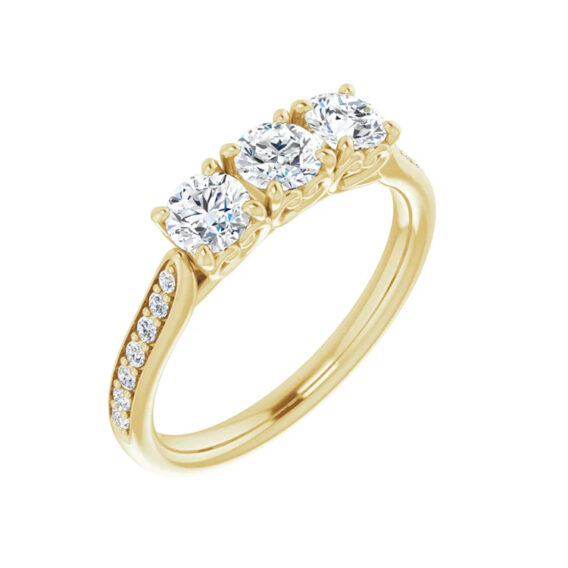 Anniversary Band, Three-Stone Accented Style - 123332