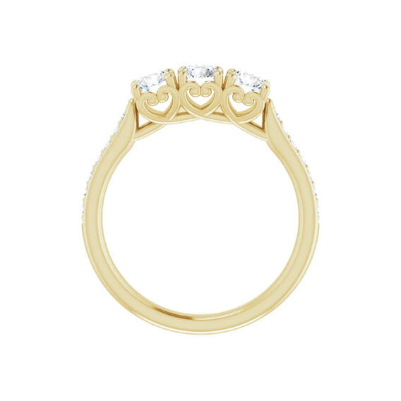 Anniversary Band, Three-Stone Accented Style - 123332 - Image 3