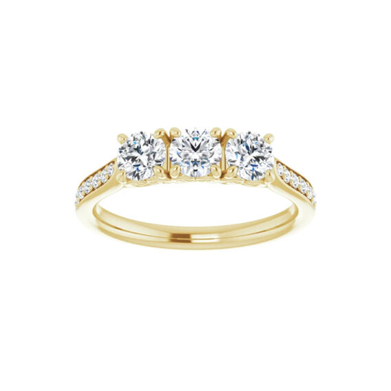 Anniversary Band, Three-Stone Accented Style - 123332 - Image 4