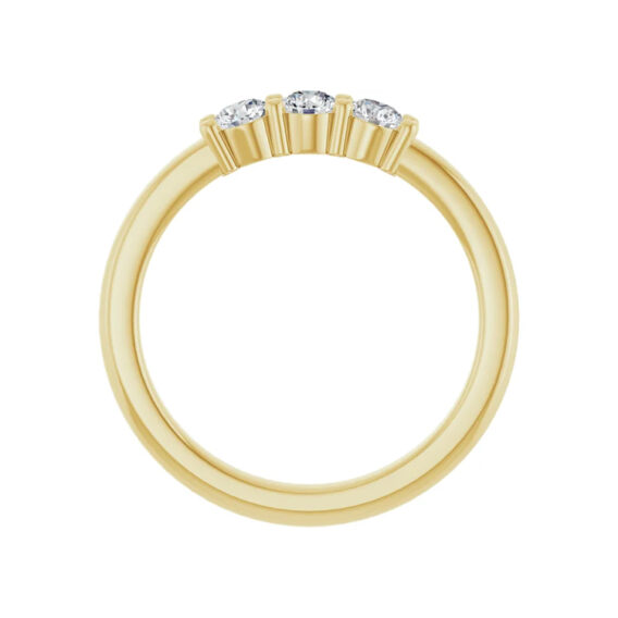 Three-Stone Diamond Anniversary Band 123975 - Image 2
