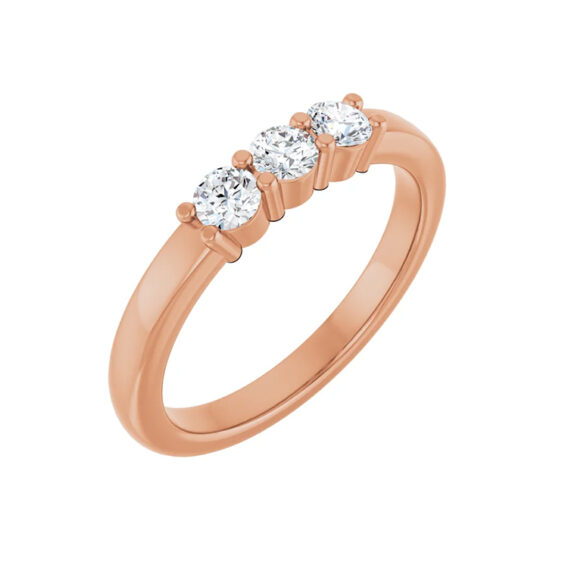 Three-Stone Diamond Anniversary Band 123975 - Image 5
