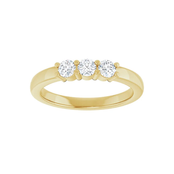 Three-Stone Diamond Anniversary Band 123975 - Image 4