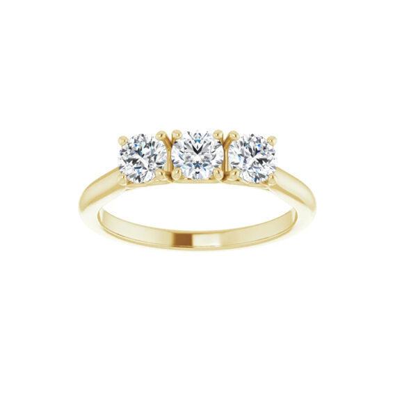 Three-Stone Diamond Anniversary Band 124064 - Image 2