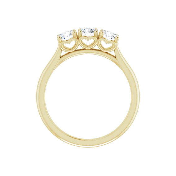 Three-Stone Diamond Anniversary Band 124064 - Image 4