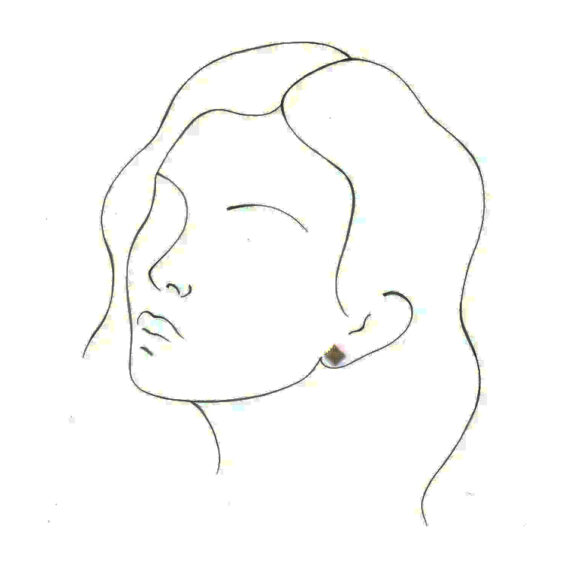Stud Earrings, Vintage Design - 86985 - Image 5