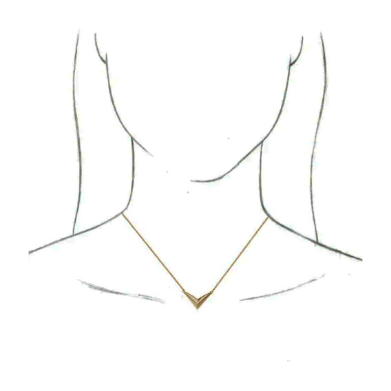 Necklace, V  Design - 86783 - Image 5