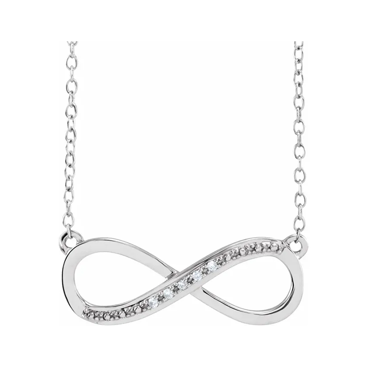 Diamond Infinity Necklace 651091 - POPULAR CHOICE - Image 3