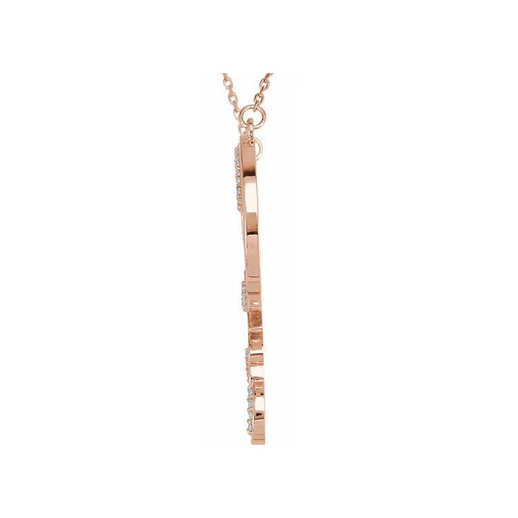Love Diamond  Heart Necklace - 85506 - Image 4
