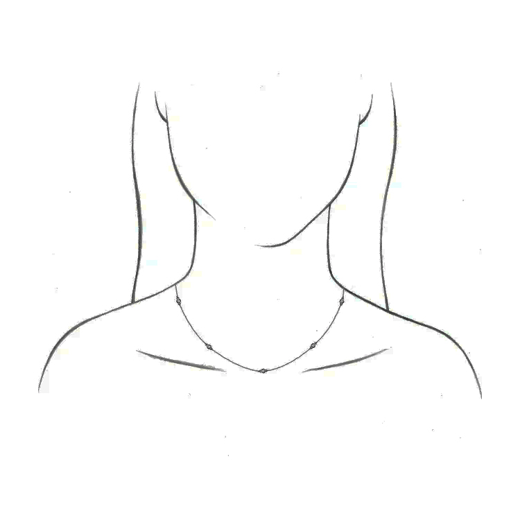 Lab-Grown Diamond 5-Station Necklace 68577 - POPULAR CHOICE - Image 4
