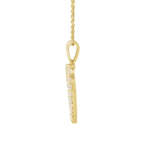 Diamond Heart Necklace - 67533 - Image 2