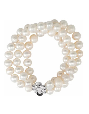 Three Strand Freshwater Cultured Pearl Bracelet  - 67262