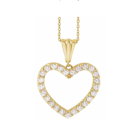 Diamond Heart Necklace - 67533