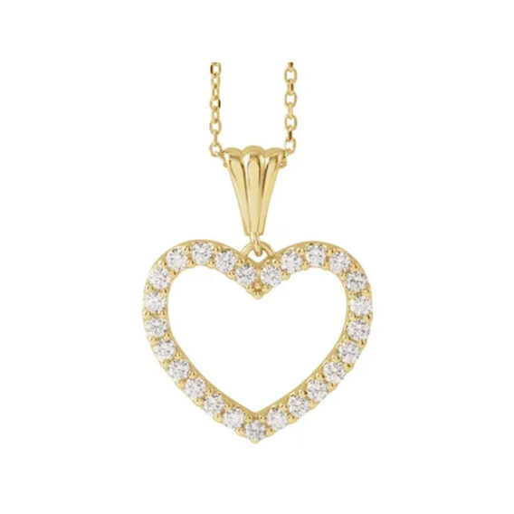 Diamond Heart Necklace - 67533 - Image 4