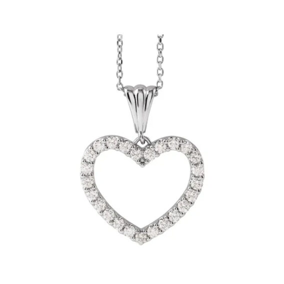 Diamond Heart Necklace - 67533 - Image 5