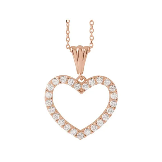 Diamond Heart Necklace - 67533 - Image 6
