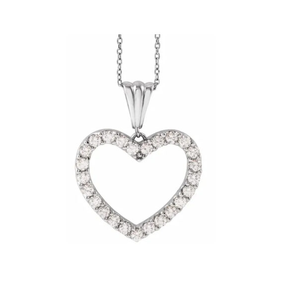 Diamond Heart Necklace - 67533 - Image 10