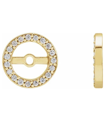 Halo-Style Diamond Earring Jackets - 85848 POPULAR CHOICE