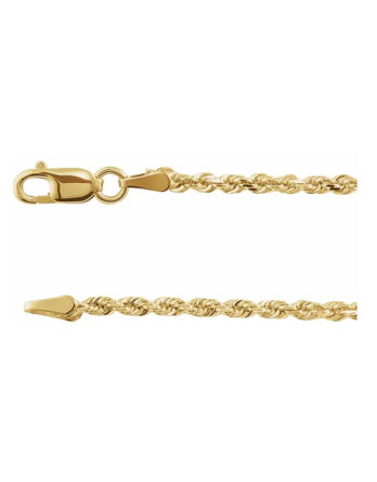 Chain Bracelet, 1.8mm Diamond Cut Rope Chain - CH949