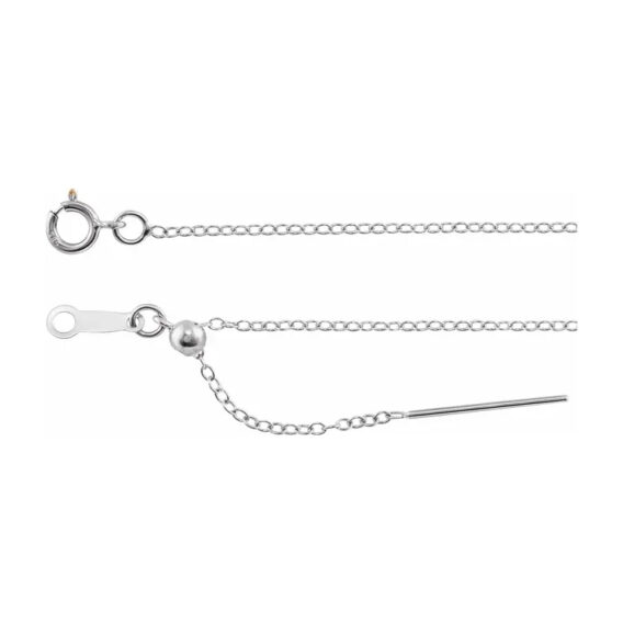 Threader Cable Adjustable Chain Necklace CH1104 - Popular Choice - Image 2