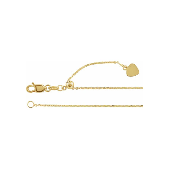 Adjustable Chain Necklace, 1mm Cable Chain - CH982 Popular Choice