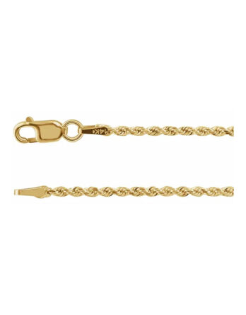 Chain Bracelet, Diamond Cut 1.6 mm Rope Style - CH948
