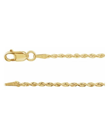 Chain Bracelet, 1.3mm Diamond-Cut Rope Chain - CH947