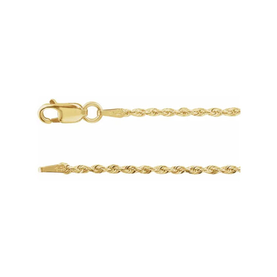 Chain Bracelet, 1.3mm Diamond-Cut Rope Chain - CH947