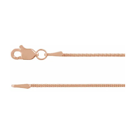 Chain Bracelet (1mm, 1.8mm and 2.6mm) Rounded Box Chain -  CH1090 - Image 5