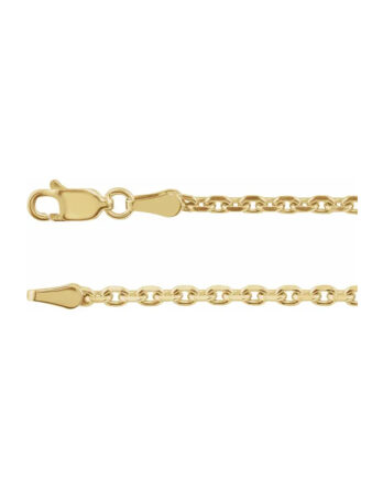 Chain Bracelet, 2.5mm Diamond-Cut Cable Chain - CH525