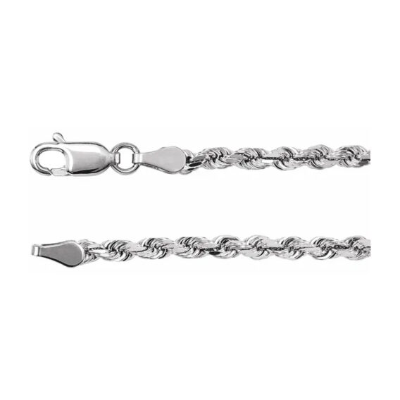 Chain Bracelet, 2.8mm Diamond-Cut Rope Chain - CH951 - Image 2