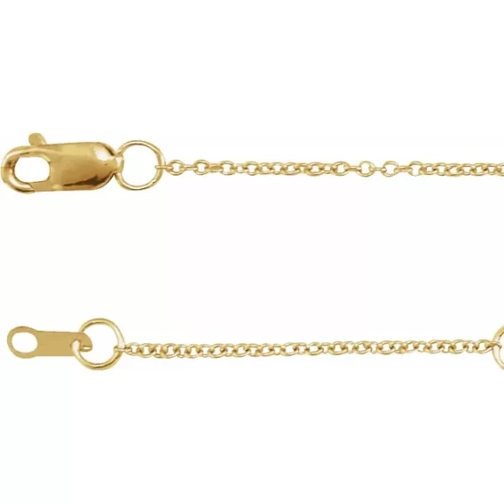 Adjustable Chain Bracelet, 1mm Cable Chain - CH1015AB - Image 3