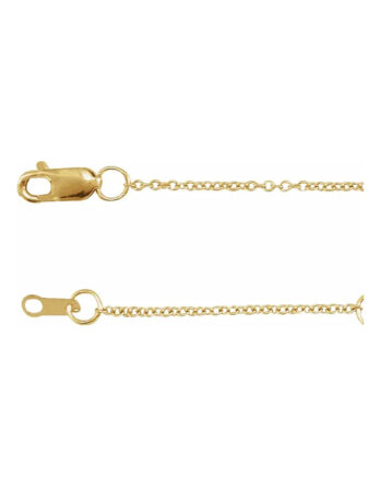 Adjustable Chain Bracelet, 1mm Cable Chain - CH1015AB