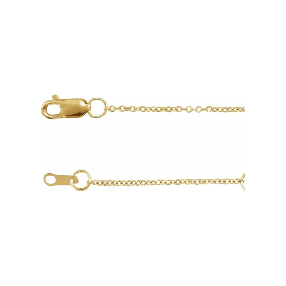 Adjustable Chain Bracelet, 1mm Cable Chain - CH1015AB