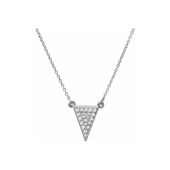 Triangle Diamond Necklace 86423 - Image 4