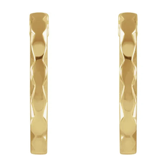 Hoop Earrings, Geometric Design - 86849 - Image 5