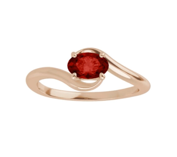 Ruby Ring, Oval Shape - 72042 - Image 2