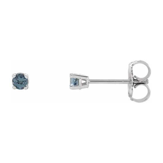 Birthstone Stud Earrings 1874 - POPULAR CHOICE - Image 2